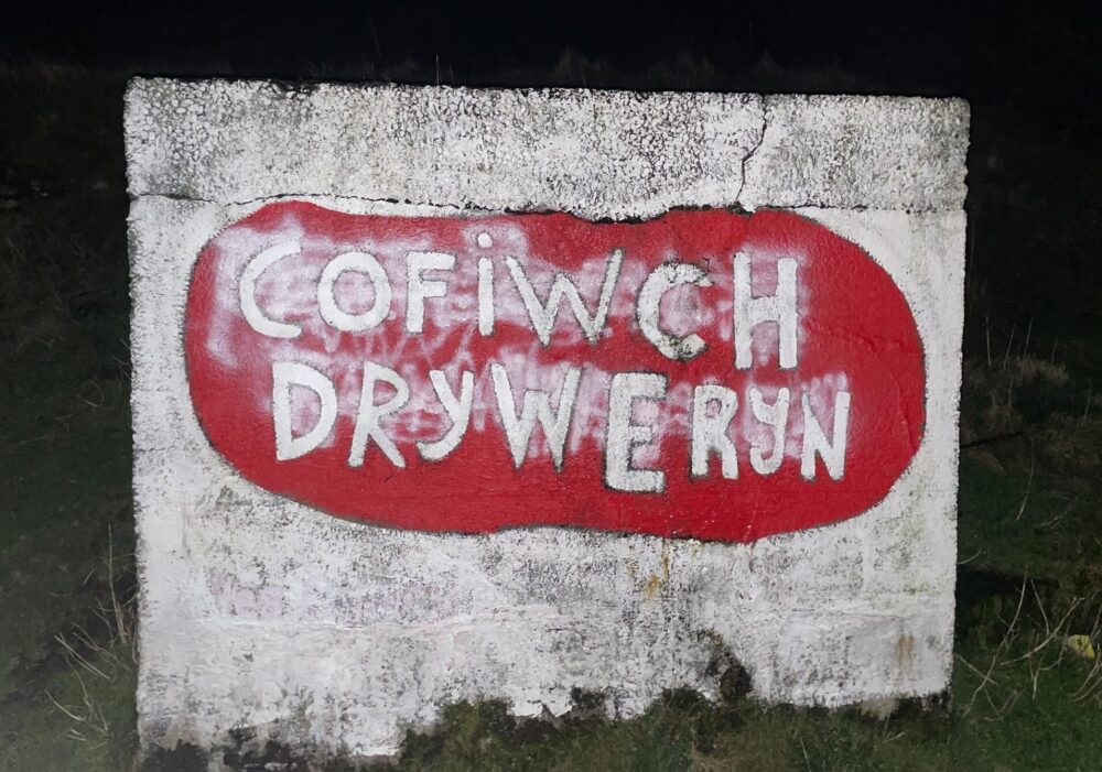 Campaign group restores defaced Tryweryn memorial