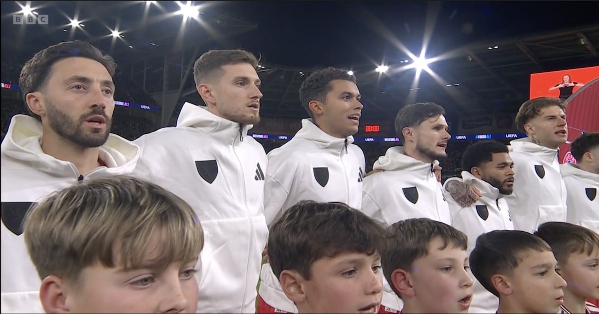 Watch: The sensational anthem as Wales took on North Macedonia