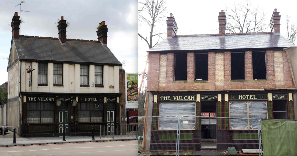 Much loved Cardiff pub The Vulcan takes shape at St Fagans