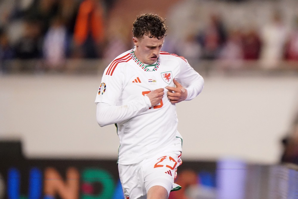 Nathan Broadhead in tears after massive Wales goal on debut