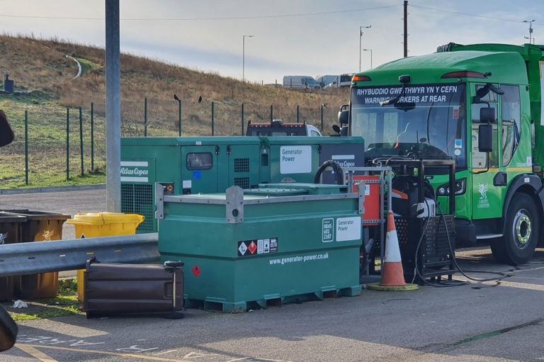 Council using diesel generators to charge electric bin lorries