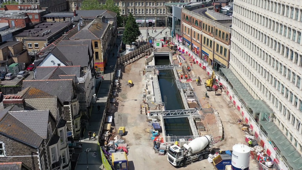 Watch Drone footage reveals progress made on Cardiff's new canal quarter