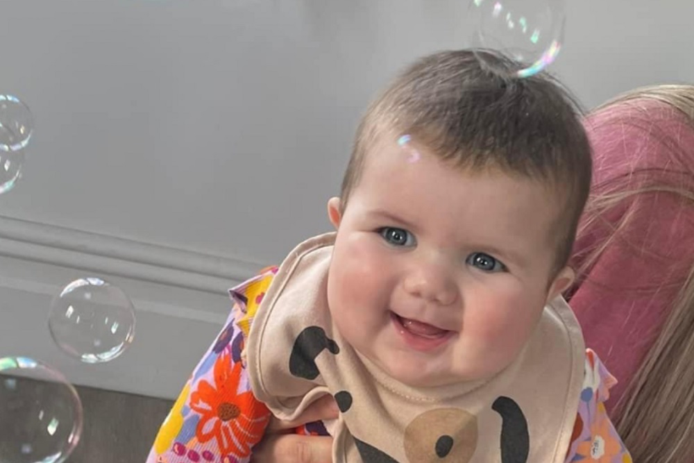 Baby hit by car outside hospital died of traumatic brain injuries