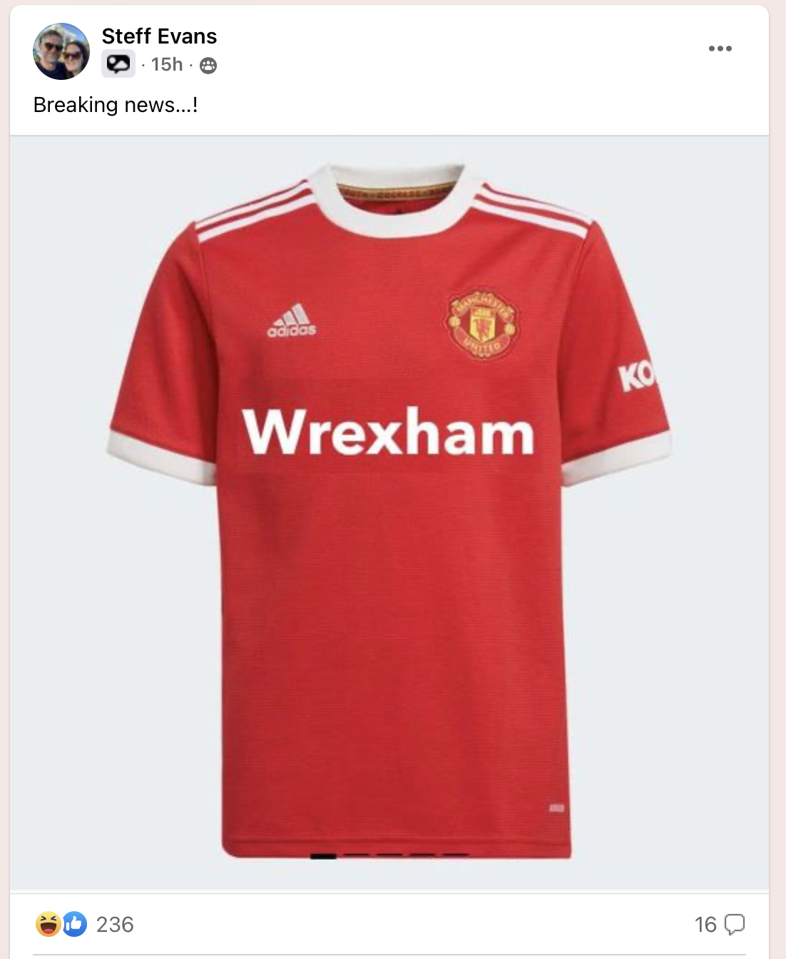 Wrexham Afc 2023 United Airlines Dragon Wing Red Jersey Shirt