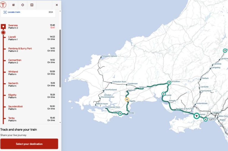 New interactive live map launched for rail travellers