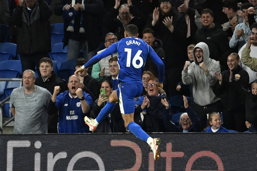 Cardiff City celebrate Championship victory, Cardiff City F…